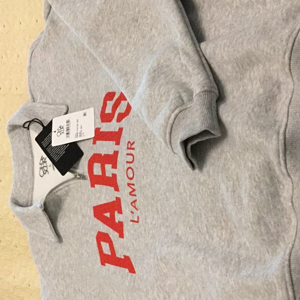 Chaser Gray Sweatshirt with Red Print